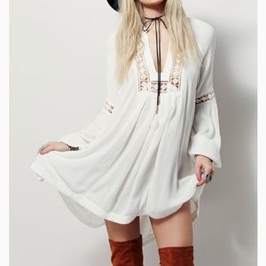 Free People White Mini Dress